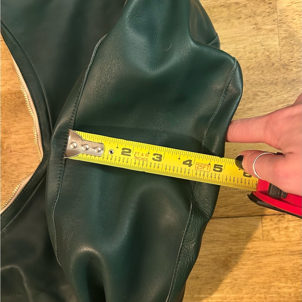 Sseko Green Leather Hobo Bag NWT - Picture 5 of 7